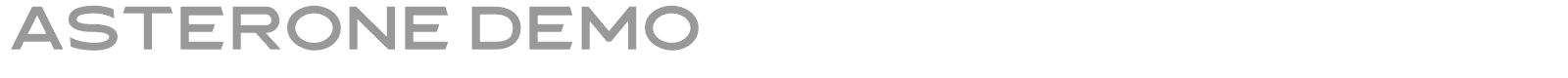 Asterone font preview